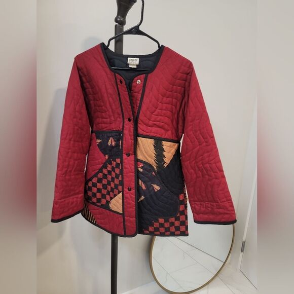 Jeanne Marc vintage quilted jacket Small